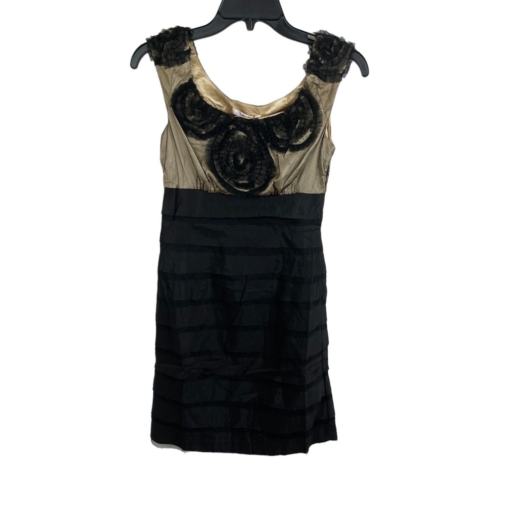 Lucy & Co Mini Ruffle Layer Cocktail Party Sleeveless Dress Size S